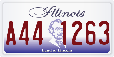 IL license plate A441263