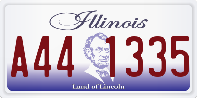 IL license plate A441335