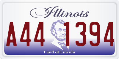 IL license plate A441394