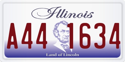 IL license plate A441634