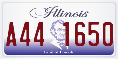 IL license plate A441650