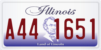 IL license plate A441651