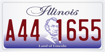 IL license plate A441655