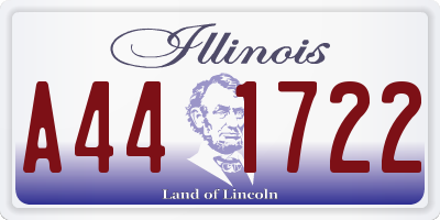 IL license plate A441722