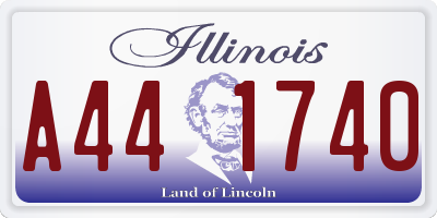 IL license plate A441740