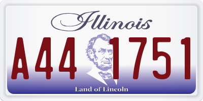 IL license plate A441751