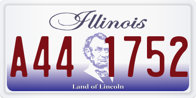 IL license plate A441752