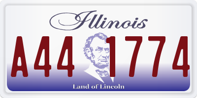 IL license plate A441774