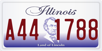 IL license plate A441788
