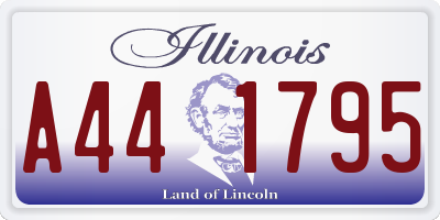 IL license plate A441795