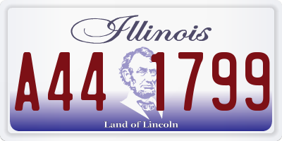 IL license plate A441799
