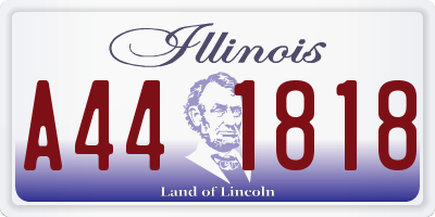 IL license plate A441818