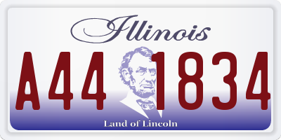 IL license plate A441834