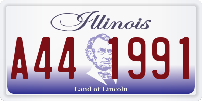 IL license plate A441991
