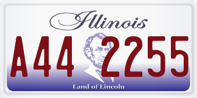 IL license plate A442255