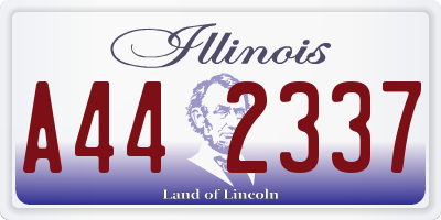 IL license plate A442337