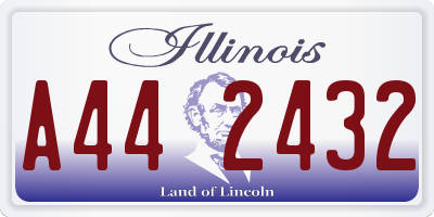 IL license plate A442432