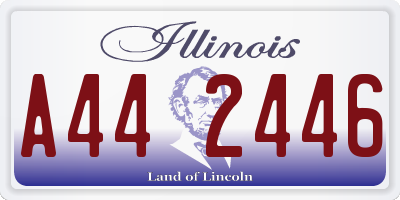 IL license plate A442446