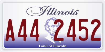 IL license plate A442452