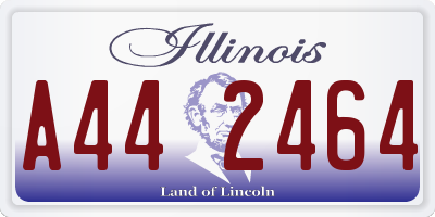 IL license plate A442464