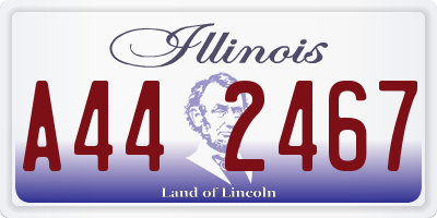 IL license plate A442467