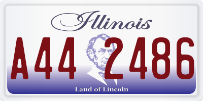 IL license plate A442486