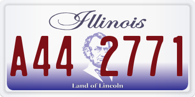 IL license plate A442771