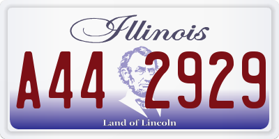 IL license plate A442929