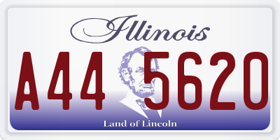 IL license plate A445620