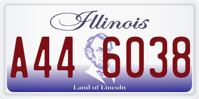 IL license plate A446038