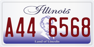 IL license plate A446568