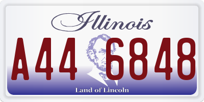 IL license plate A446848