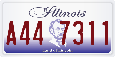 IL license plate A447311