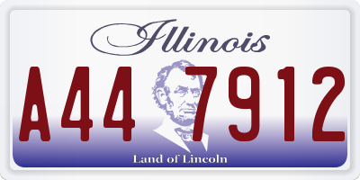 IL license plate A447912
