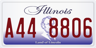 IL license plate A448806