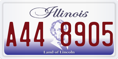 IL license plate A448905