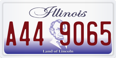 IL license plate A449065
