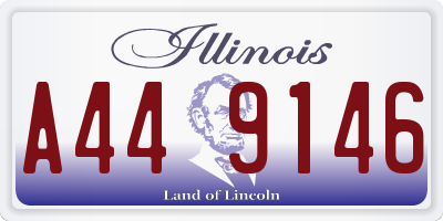 IL license plate A449146