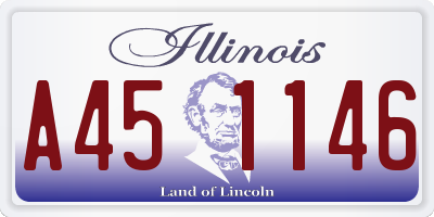 IL license plate A451146