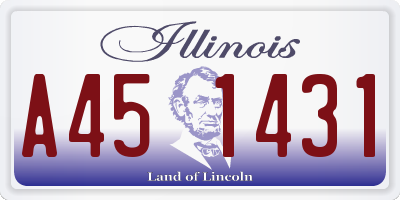 IL license plate A451431