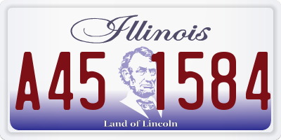 IL license plate A451584
