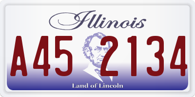 IL license plate A452134