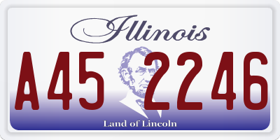IL license plate A452246
