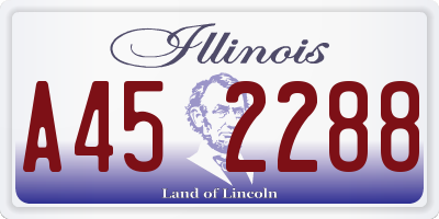 IL license plate A452288