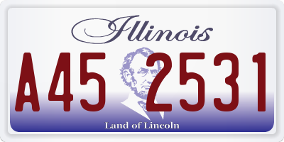 IL license plate A452531