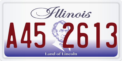 IL license plate A452613