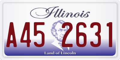 IL license plate A452631