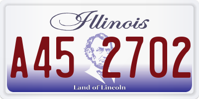 IL license plate A452702