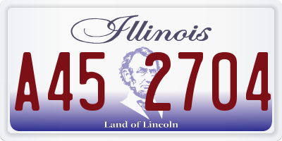 IL license plate A452704