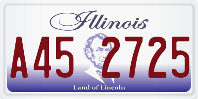 IL license plate A452725